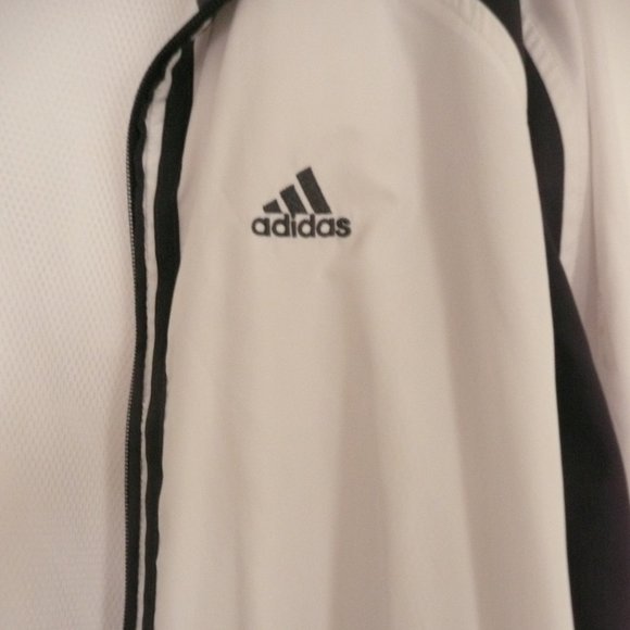 vintage men's adidas tennis, activewear jacket  white size M - Picture 4 of 10